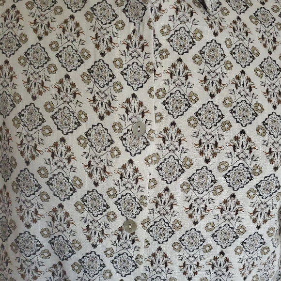 Cloth & Stone Cream Patterned Dress - Picture 3 of 10